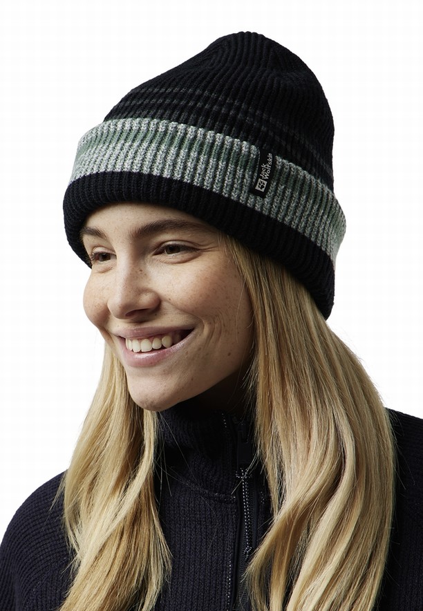 Black Jack Wolfskin Gleam Men Beanie | 45603290