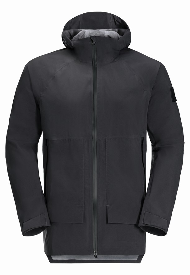 Black Jack Wolfskin Goldgewann Men Rain Jackets | 53352316