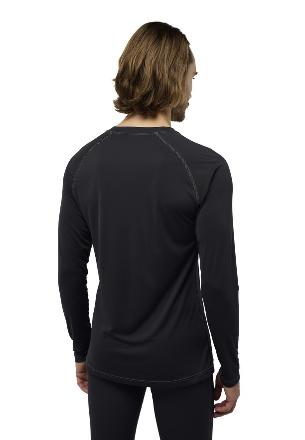 Black Jack Wolfskin Infinite Light Ls Men T Shirts | 61197959