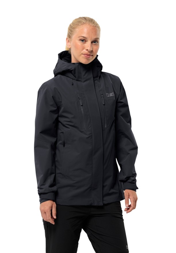 Black Jack Wolfskin Jasper 2l Women Rain Jackets | 37420318