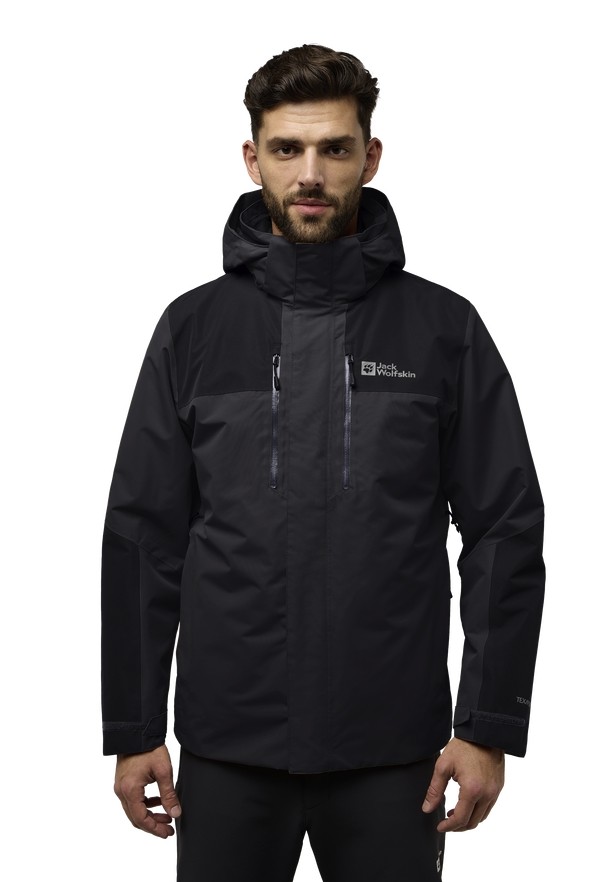Black Jack Wolfskin Jasper 3in1 Men Jackets | 72029582