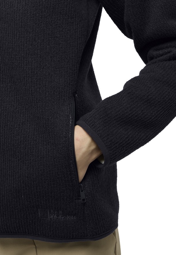 Black Jack Wolfskin Kaminfeuer Women Fleece Jackets | 74530642