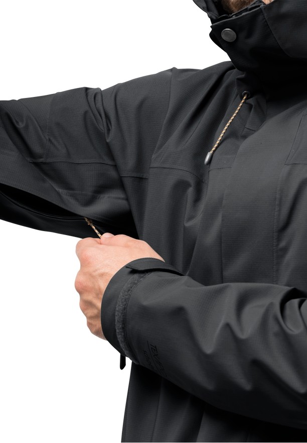 Black Jack Wolfskin Kammweg 2l Men Rain Jackets | 38305052