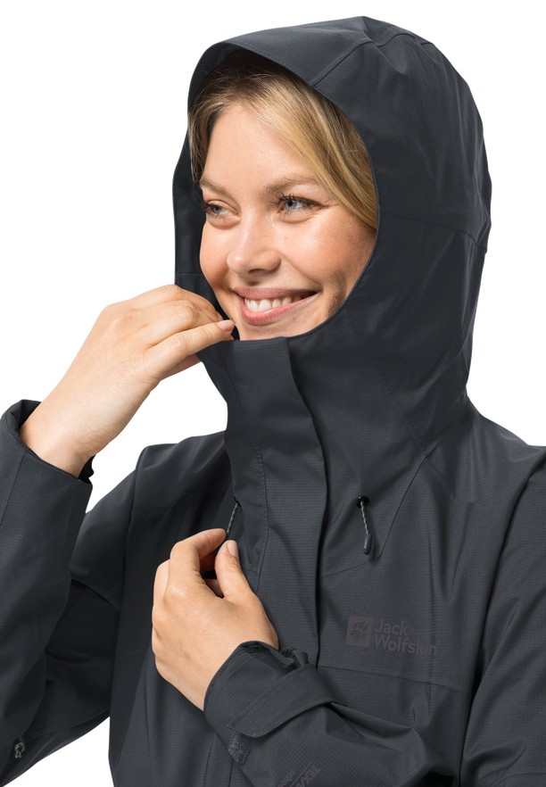 Black Jack Wolfskin Kammweg 2l Women Rain Jackets | 13322006