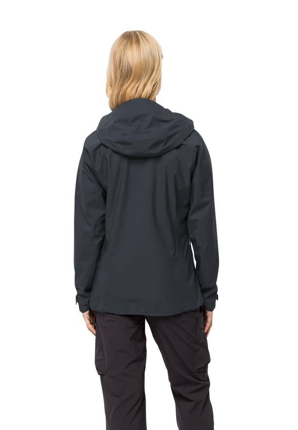 Black Jack Wolfskin Kammweg 2l Women Rain Jackets | 13322006