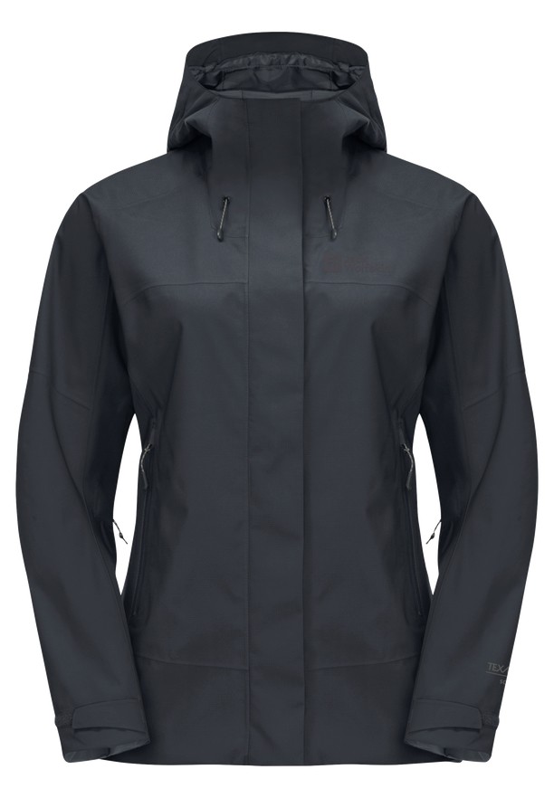 Black Jack Wolfskin Kammweg 2l Women Rain Jackets | 13322006