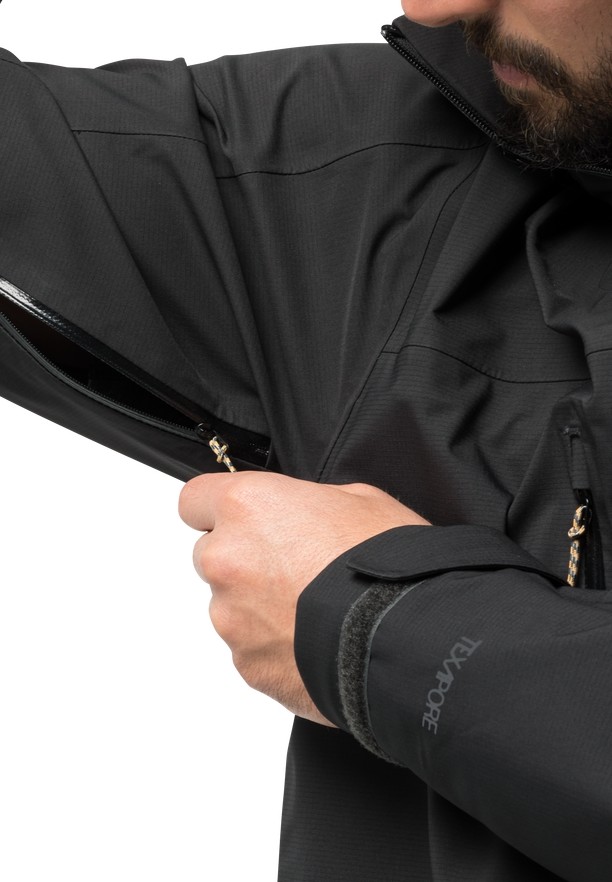Black Jack Wolfskin Kammweg 3l Men Rain Jackets | 57801408