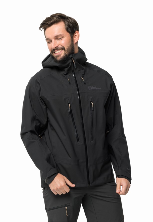 Black Jack Wolfskin Kammweg 3l Men Rain Jackets | 57801408
