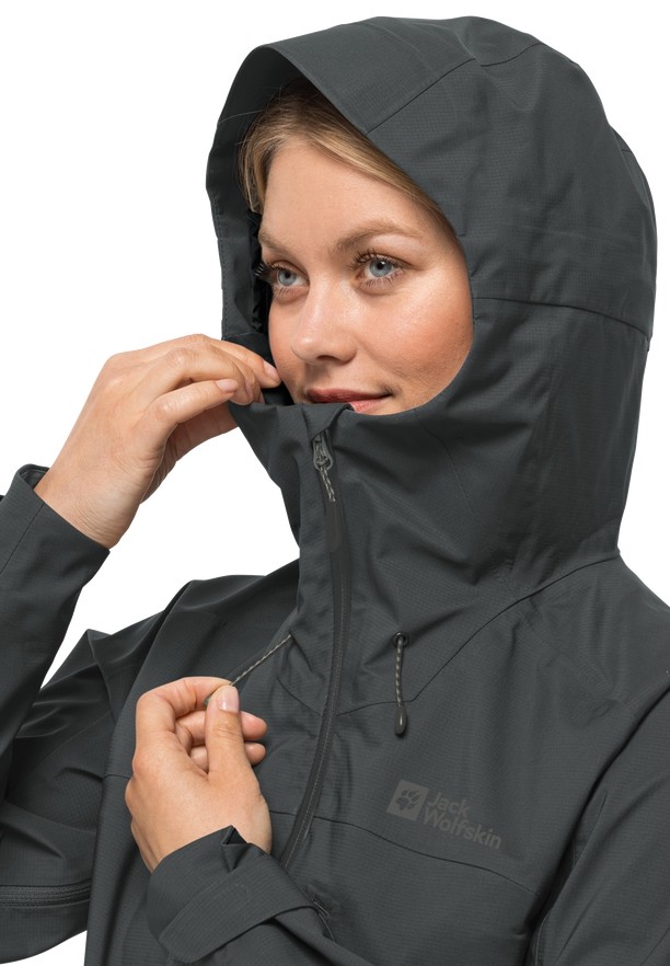 Black Jack Wolfskin Kammweg 3l Women Rain Jackets | 62961272