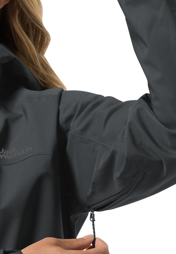 Black Jack Wolfskin Kammweg 3l Women Rain Jackets | 62961272