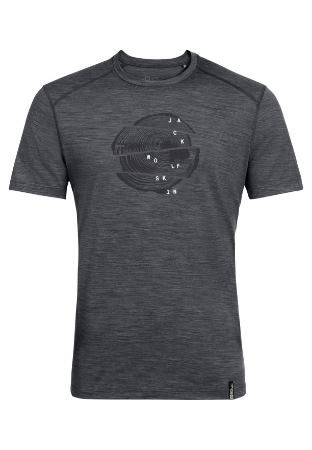 Black Jack Wolfskin Kammweg Graphic S/s Men T Shirts | 64075772
