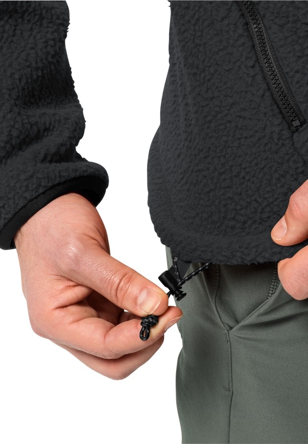 Black Jack Wolfskin Kammweg Pile Fz Men Fleece Jackets | 71564728
