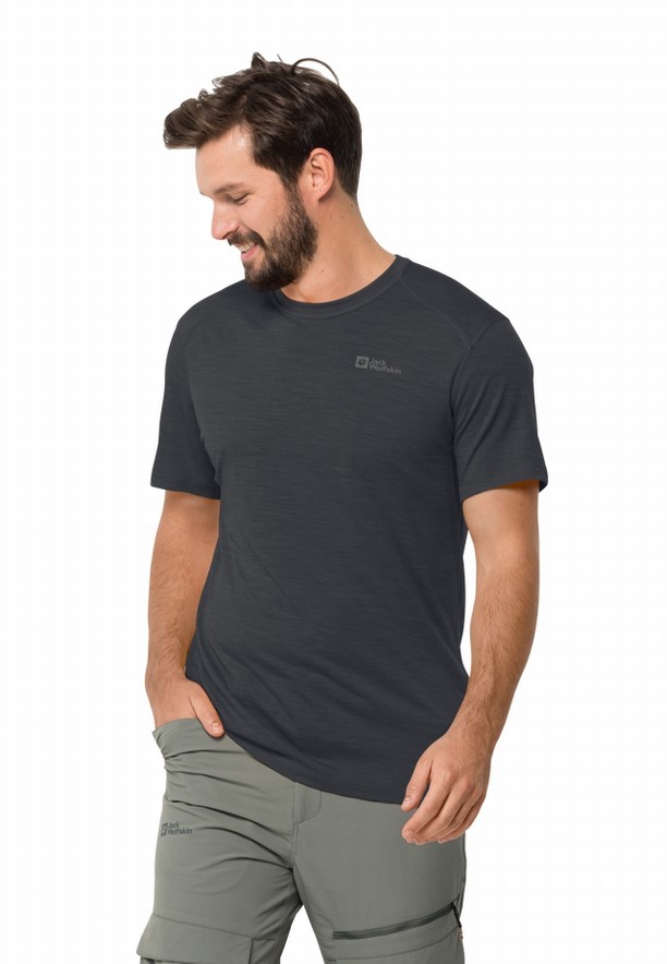 Black Jack Wolfskin Kammweg S/s Men T Shirts | 66021566