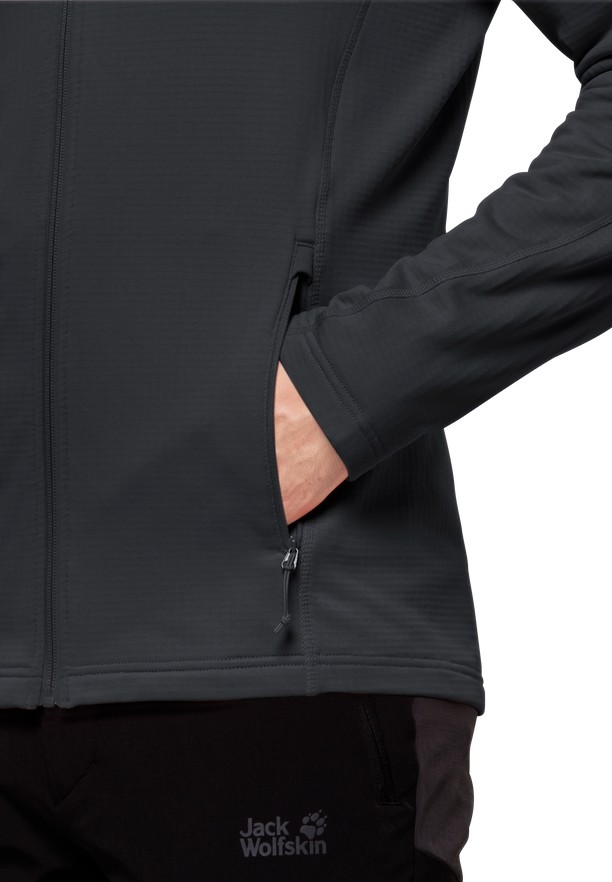 Black Jack Wolfskin Kolbenberg Fz Men Fleece Jackets | 28624219