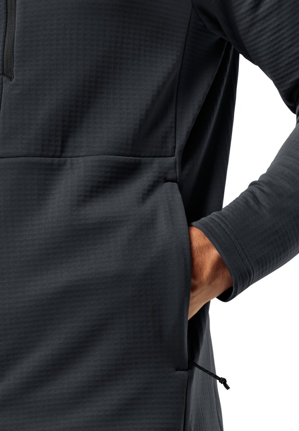 Black Jack Wolfskin Kolbenberg Hooded Fz Men Fleece Jackets | 70588116