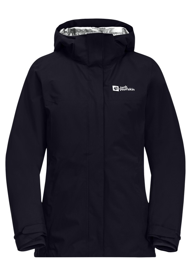 Black Jack Wolfskin Luntal 3in1 Women Jackets | 97187934