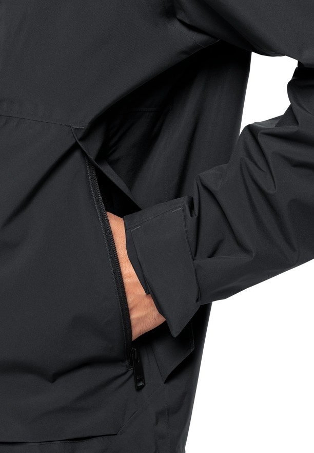 Black Jack Wolfskin Mainkai Men Rain Jackets | 26304396