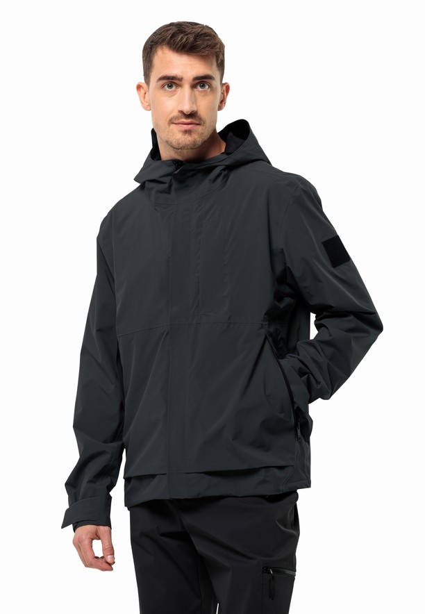 Black Jack Wolfskin Mainkai Men Rain Jackets | 26304396
