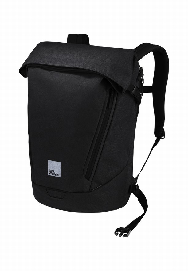 Black Jack Wolfskin Mainkai Rolltop Laptop Men Backpacks | 17726920