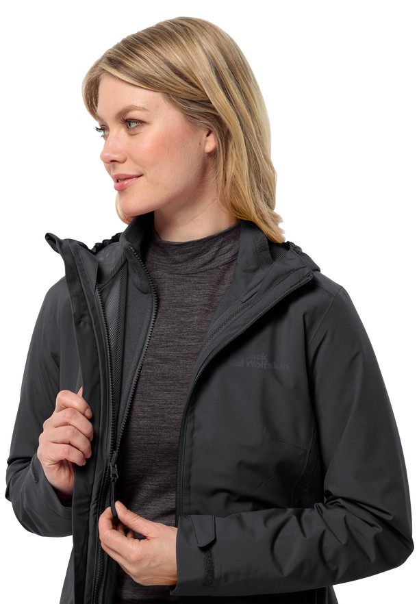 Black Jack Wolfskin Moonrise 3in1 Women Jackets | 37764960