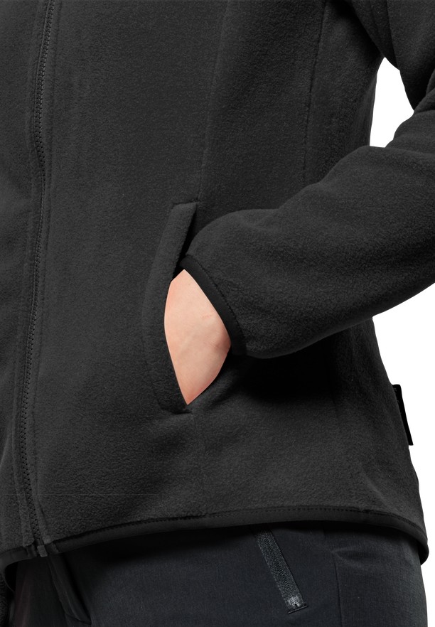 Black Jack Wolfskin Moonrise Fz Women Fleece Jackets | 83039795