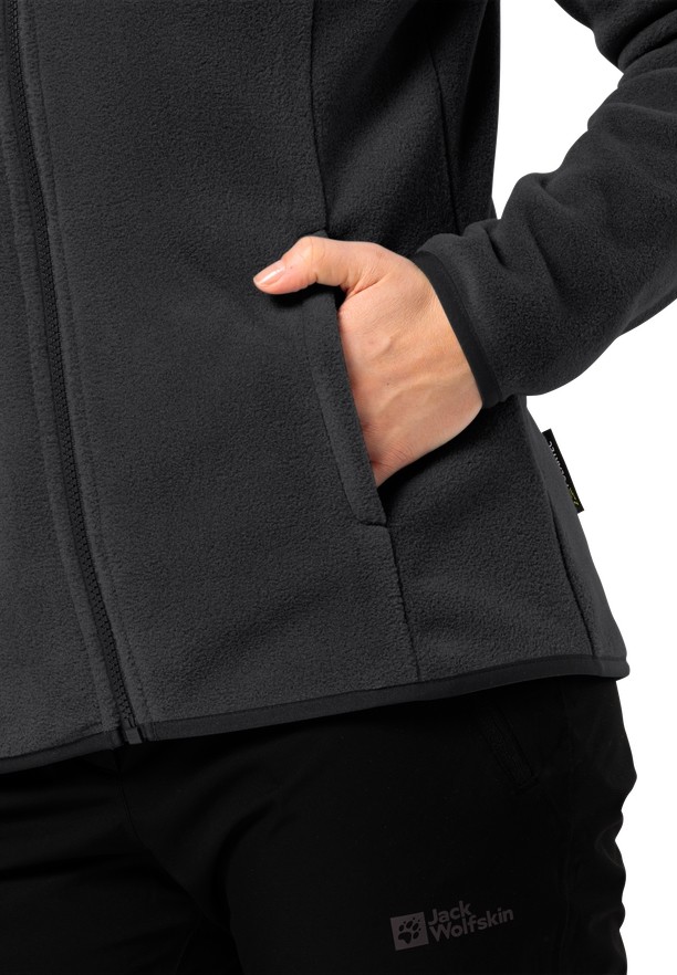 Black Jack Wolfskin Moonrise Fz Women Fleece Jackets | 83039795