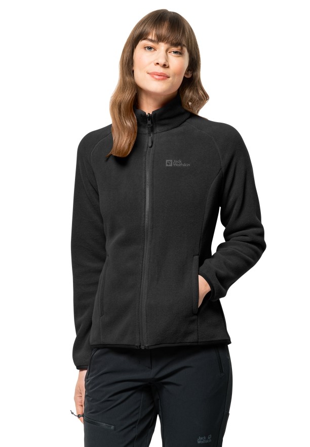 Black Jack Wolfskin Moonrise Fz Women Fleece Jackets | 83039795