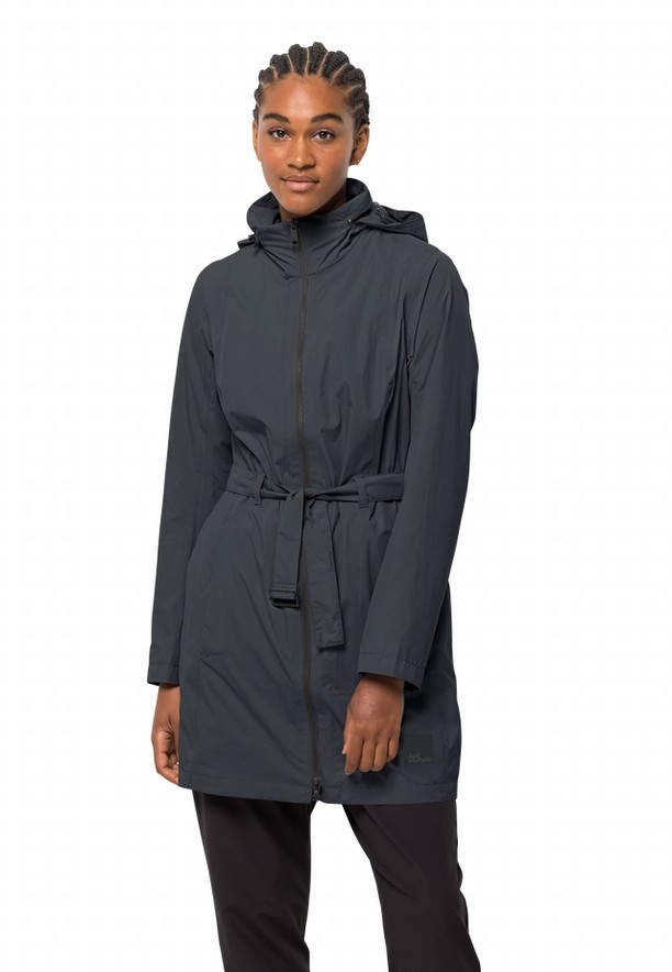 Black Jack Wolfskin Norden Port Women Raincoat | 16610867