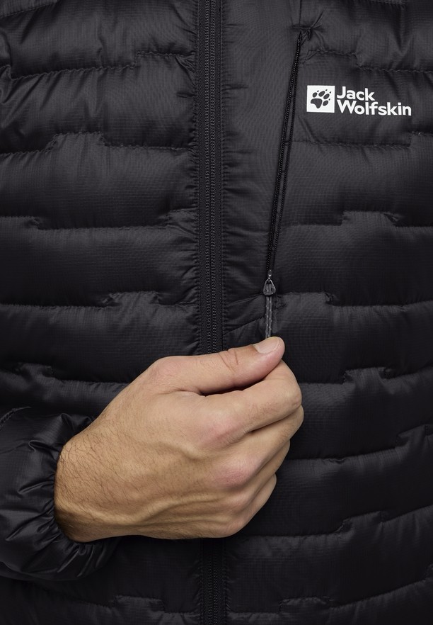 Black Jack Wolfskin Passamani Hoody Men Down Jackets | 36077023