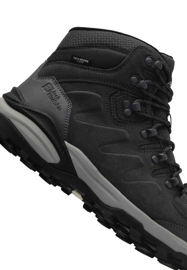 Black Jack Wolfskin Refugio Texapore Mid Men Hiking Shoes | 94169929