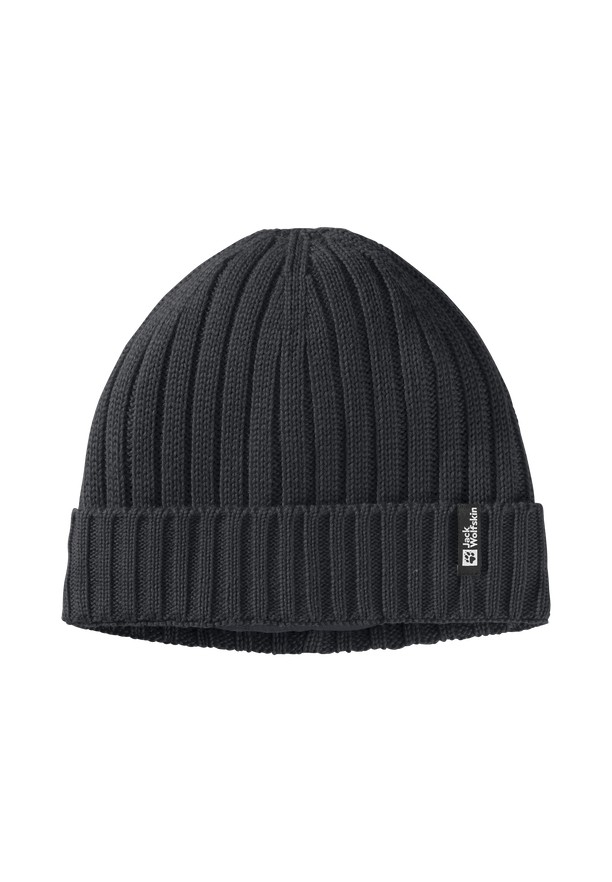 Black Jack Wolfskin Rib Knit Women Beanie | 25217742