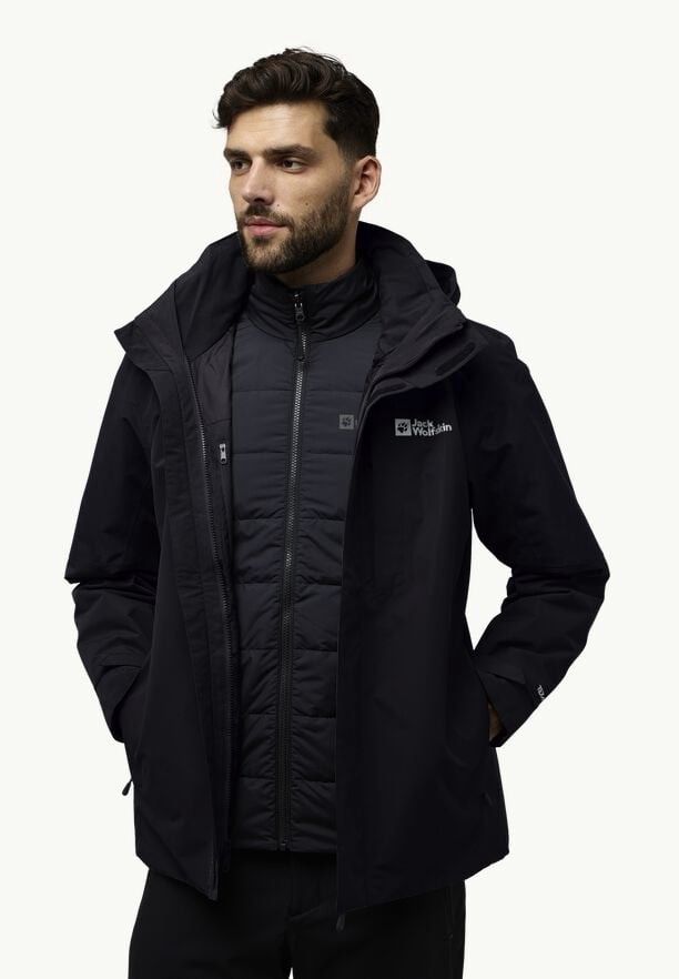 Black Jack Wolfskin Romberg 3in1 Men Jackets | 45834625