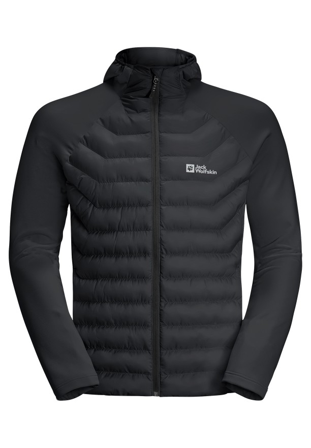 Black Jack Wolfskin Routeburn Pro Hybrid Men Jackets | 82619479