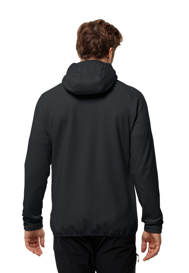 Black Jack Wolfskin Routeburn Pro Hybrid Men Jackets | 82619479