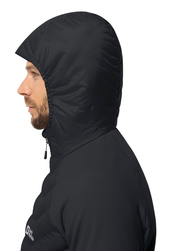 Black Jack Wolfskin Routeburn Pro Hybrid Men Jackets | 82619479