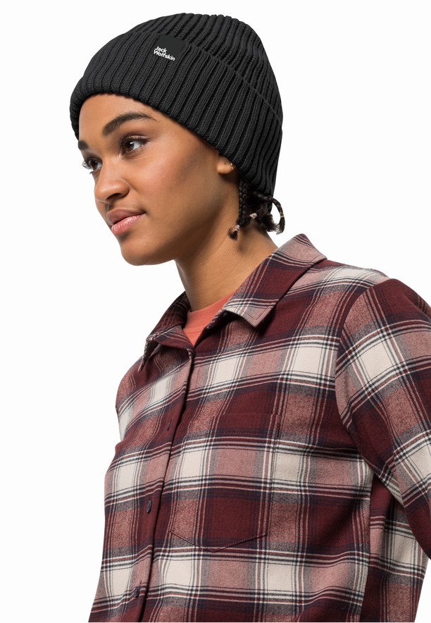 Black Jack Wolfskin Schwansee Men Beanie | 93715015