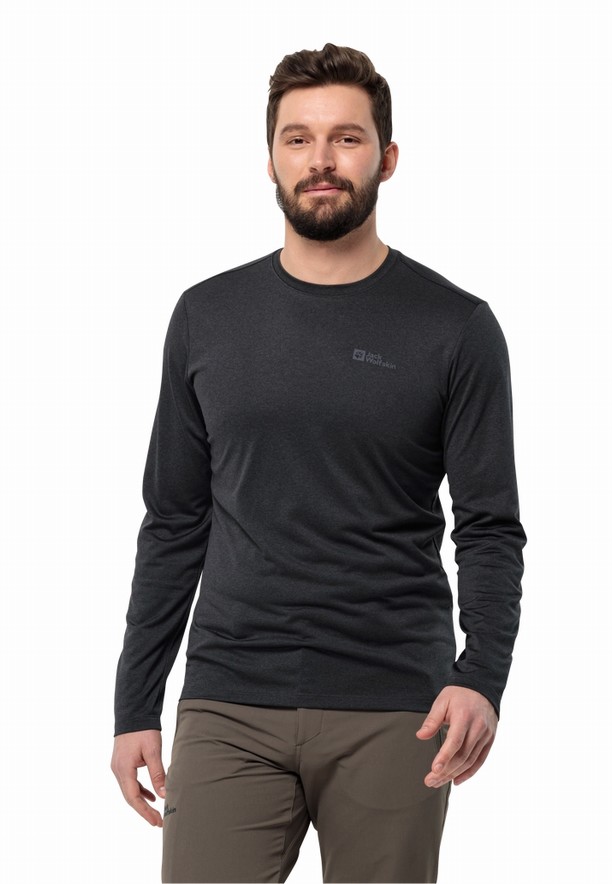 Black Jack Wolfskin Skyhermal L/s Men T Shirts | 76888975