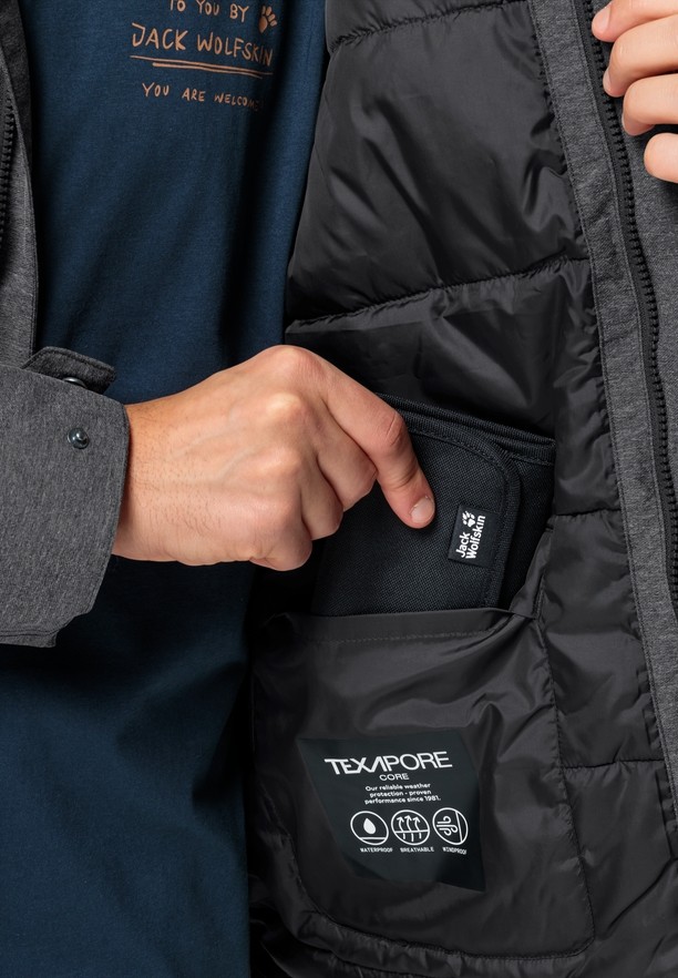 Black Jack Wolfskin Snowy Park Men Winter Jackets | 58055320