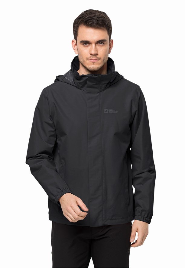 Black Jack Wolfskin Stormy Point 2l Men Rain Jackets | 12191767