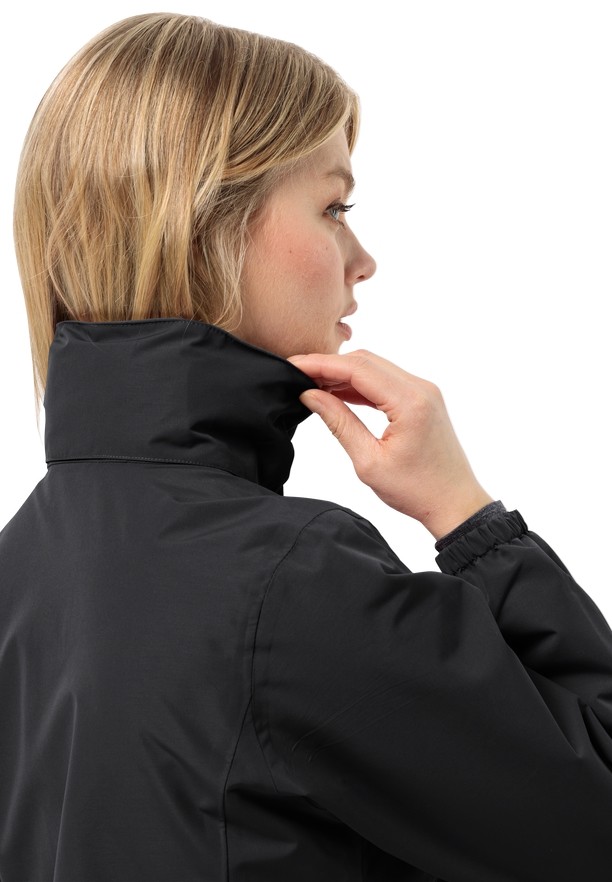 Black Jack Wolfskin Stormy Point 2l Women Rain Jackets | 46972543