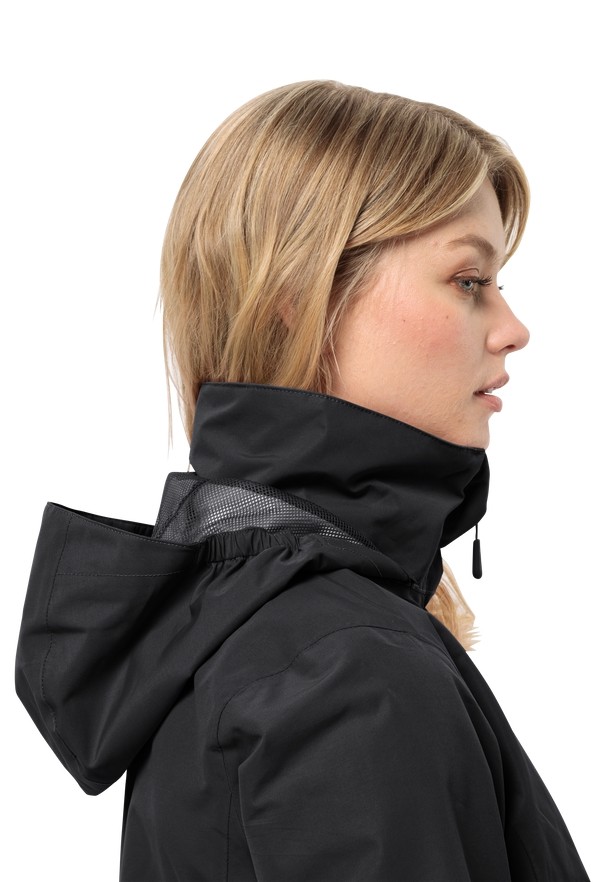 Black Jack Wolfskin Stormy Point 2l Women Rain Jackets | 46972543