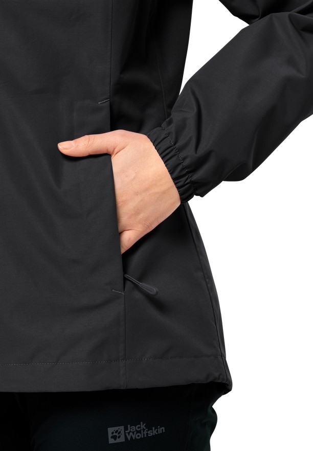 Black Jack Wolfskin Stormy Point 2l Women Rain Jackets | 46972543