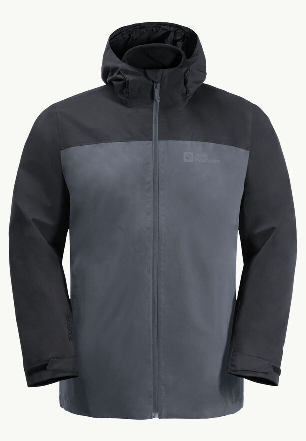 Black Jack Wolfskin Taubenberg 3in1 Men Jackets | 24177028