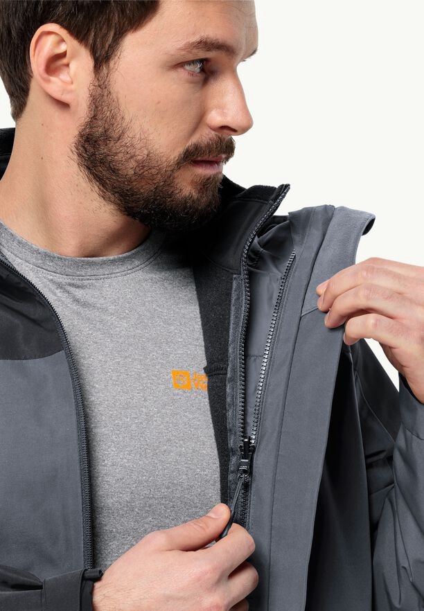 Black Jack Wolfskin Taubenberg 3in1 Men Jackets | 24177028