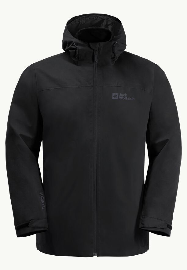 Black Jack Wolfskin Taubenberg 3in1 Men Jackets | 65170890