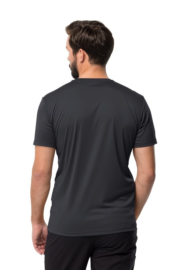 Black Jack Wolfskin Tech Men T Shirts | 13435275
