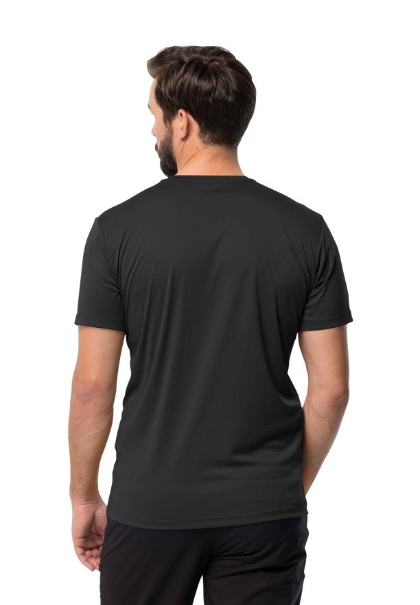 Black Jack Wolfskin Tech Men T Shirts | 78033956