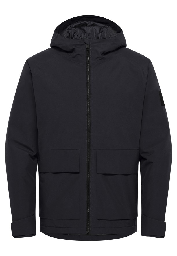 Black Jack Wolfskin Tempeltor Men Rain Jackets | 47355302