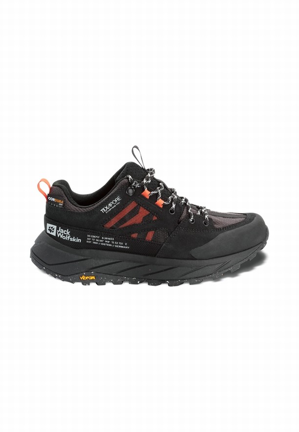 Black Jack Wolfskin Terraquest Texapore Low Women Hiking Shoes | 66596256