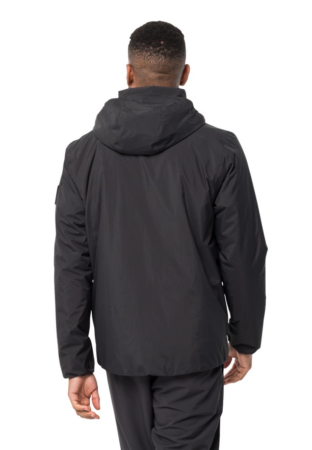 Black Jack Wolfskin Textor Men Rain Jackets | 72787822